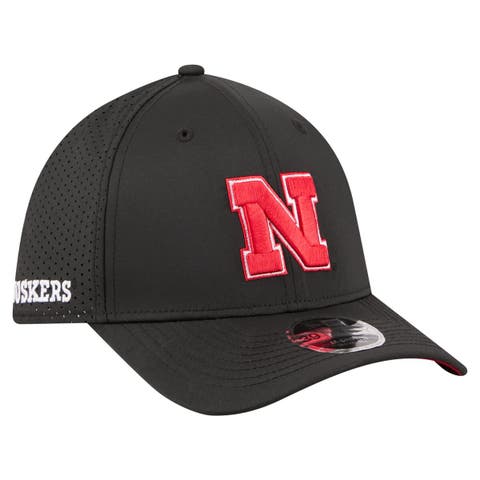 Men's New Era  Black Nebraska Huskers 39THIRTY M-Crown Flex Fit Hat