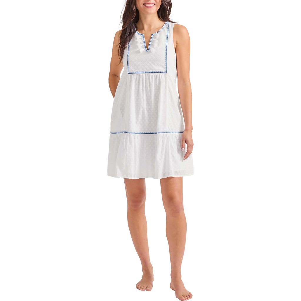 Tommy Bahama Tassel Trim Swim Cover-up Dress In White