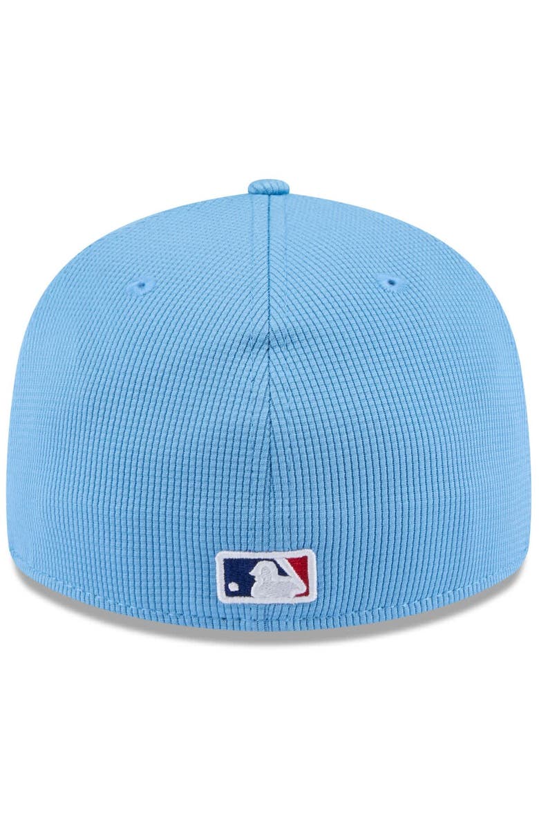 New Era Men's New Era  Light Blue Texas Rangers 2025 Spring Training Low Profile 59FIFTY Fitted Hat, Alternate, color, 