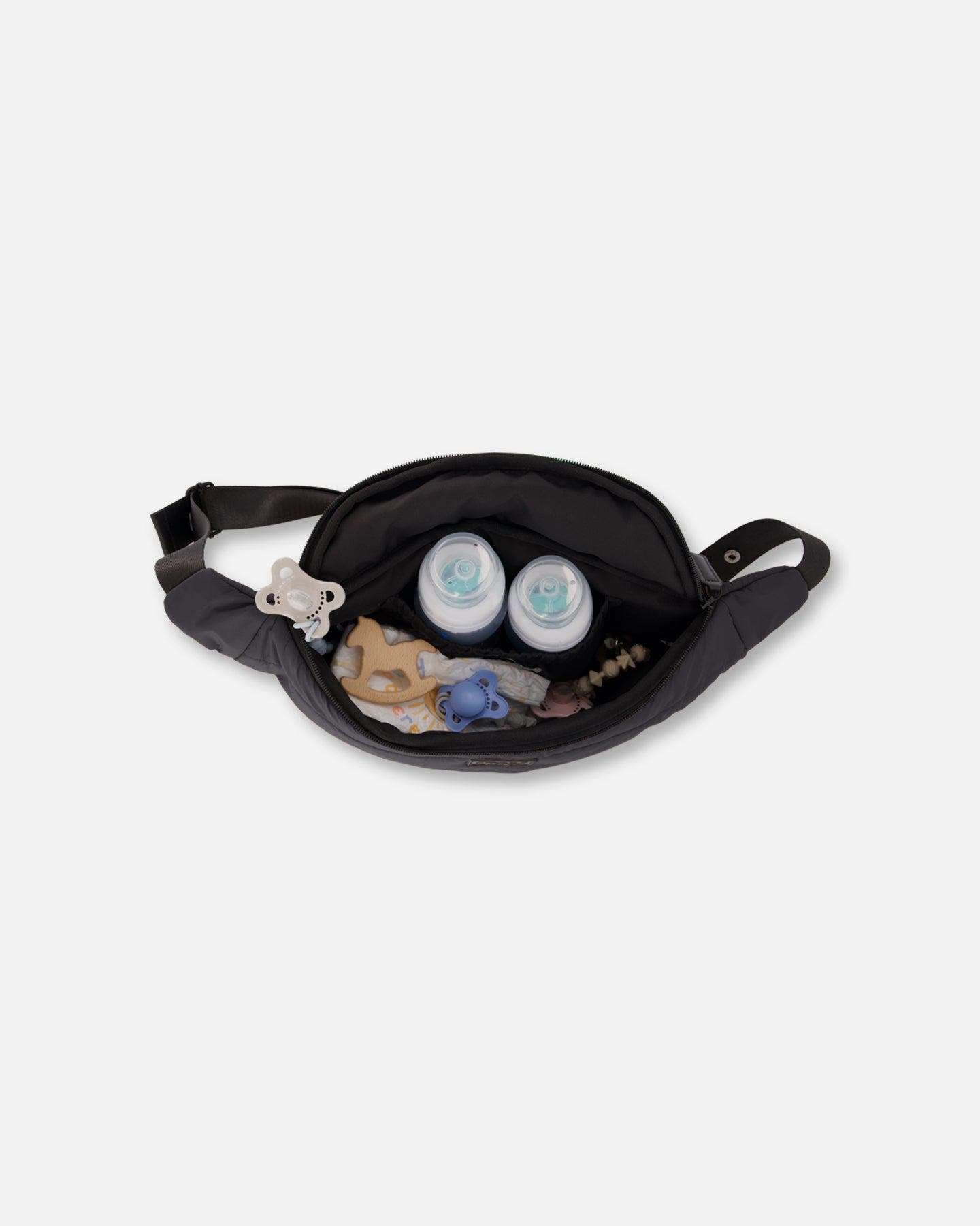 Deux par Deux Diaper Changing Sling Bag, Alternate, color, Black