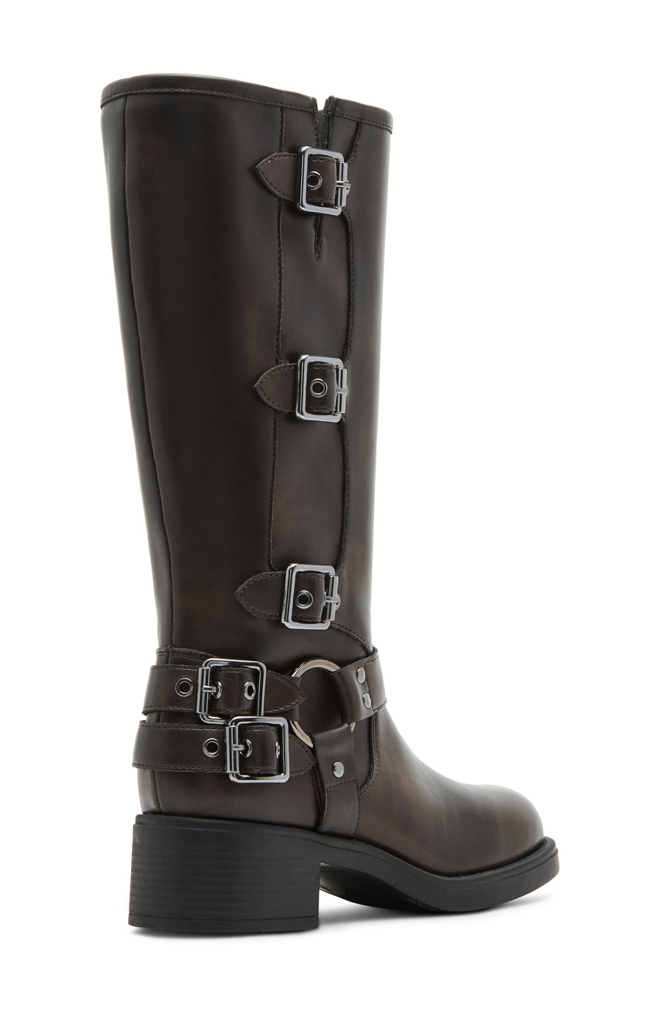 Madden Girl Clara Boot, Alternate, color, Dark Brown Distressed