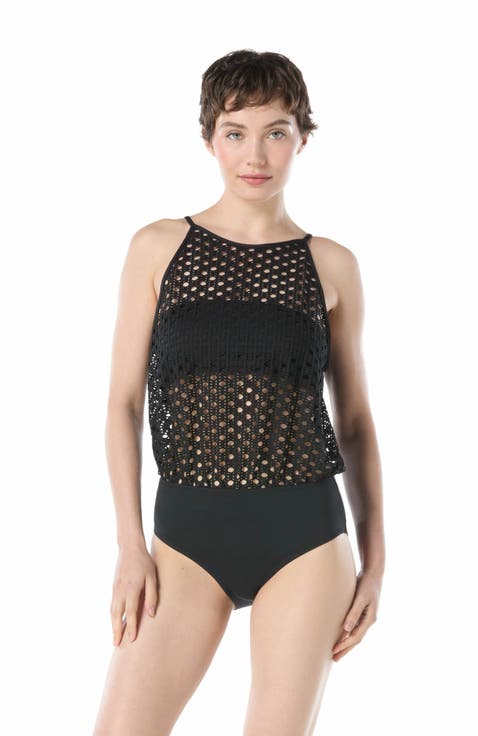 High Neck One Piece Swimsuit