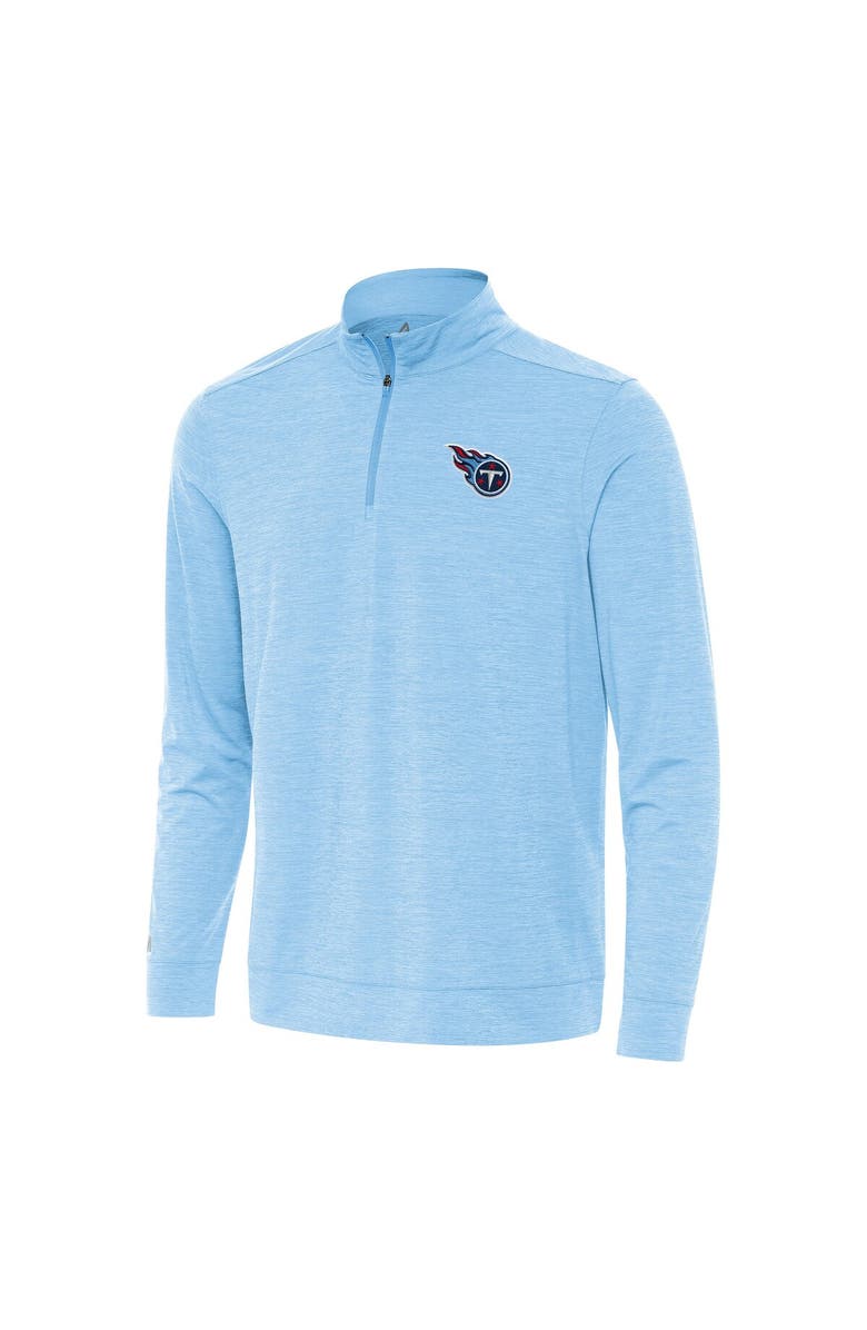 ANTIGUA Men's Antigua Light Blue Tennessee Titans Bright Quarter-Zip Top, Alternate, color, Light Blue