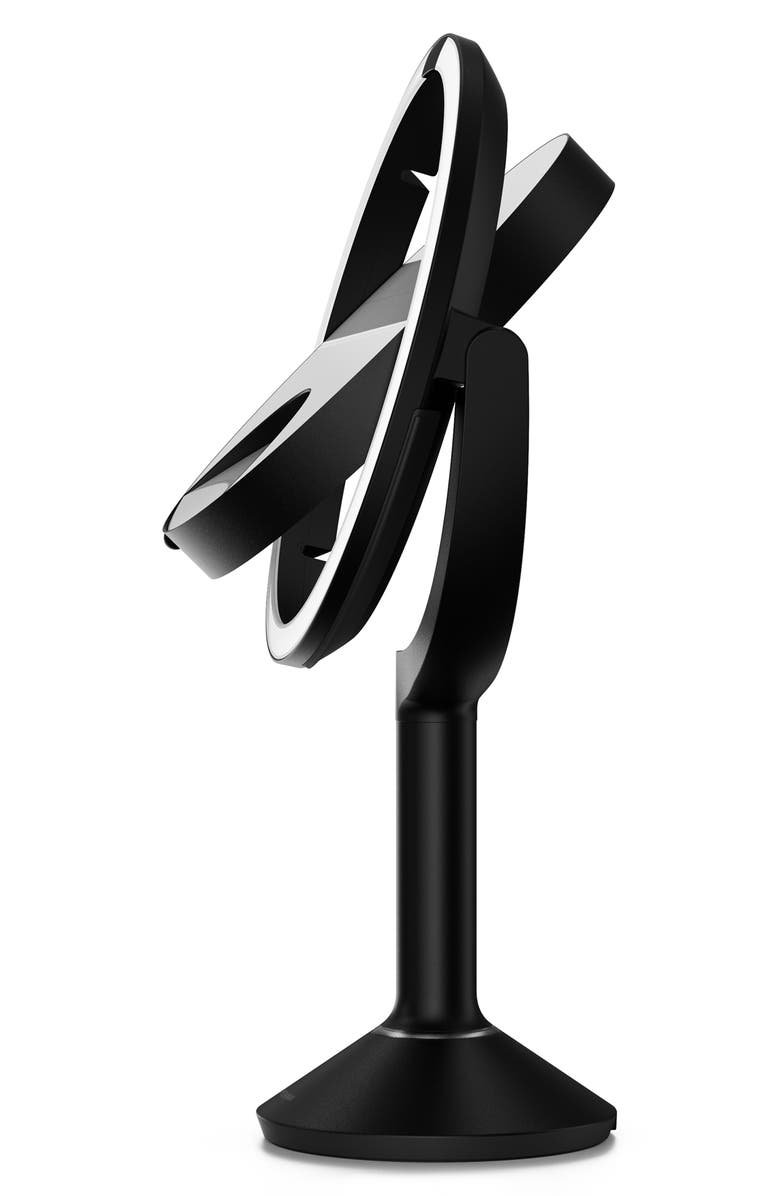 simplehuman Sensor Mirror Trio, Alternate, color, Matte Black Steel