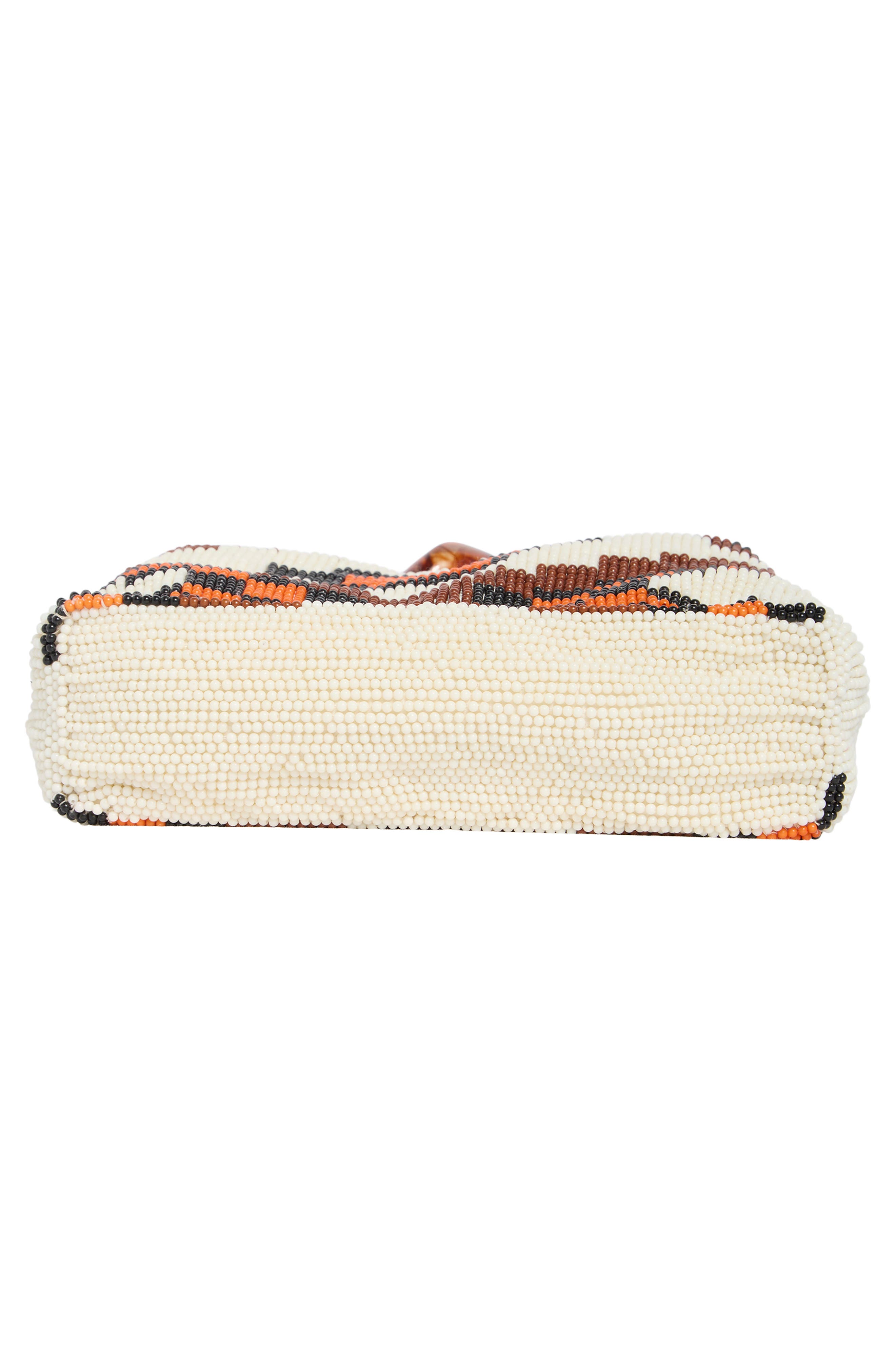 Beaded Swing Top Handle Bag, Alternate, color, ORANGE MULTI