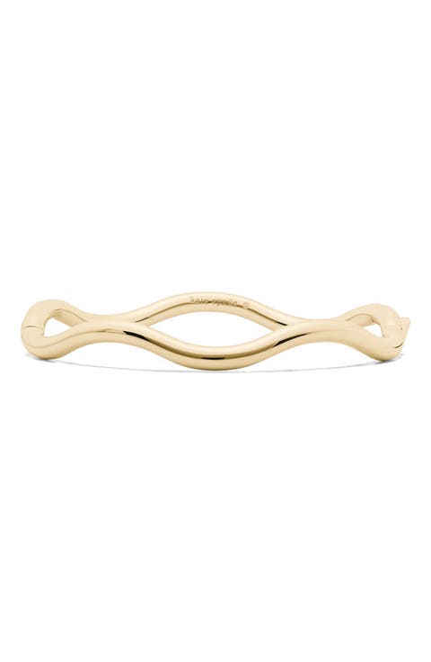 wave thin bangle bracelet