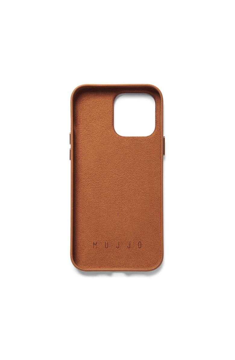 MUJJO Full Leather Wallet Case for iPhone 14 Pro Max, Alternate, color, Light Tan