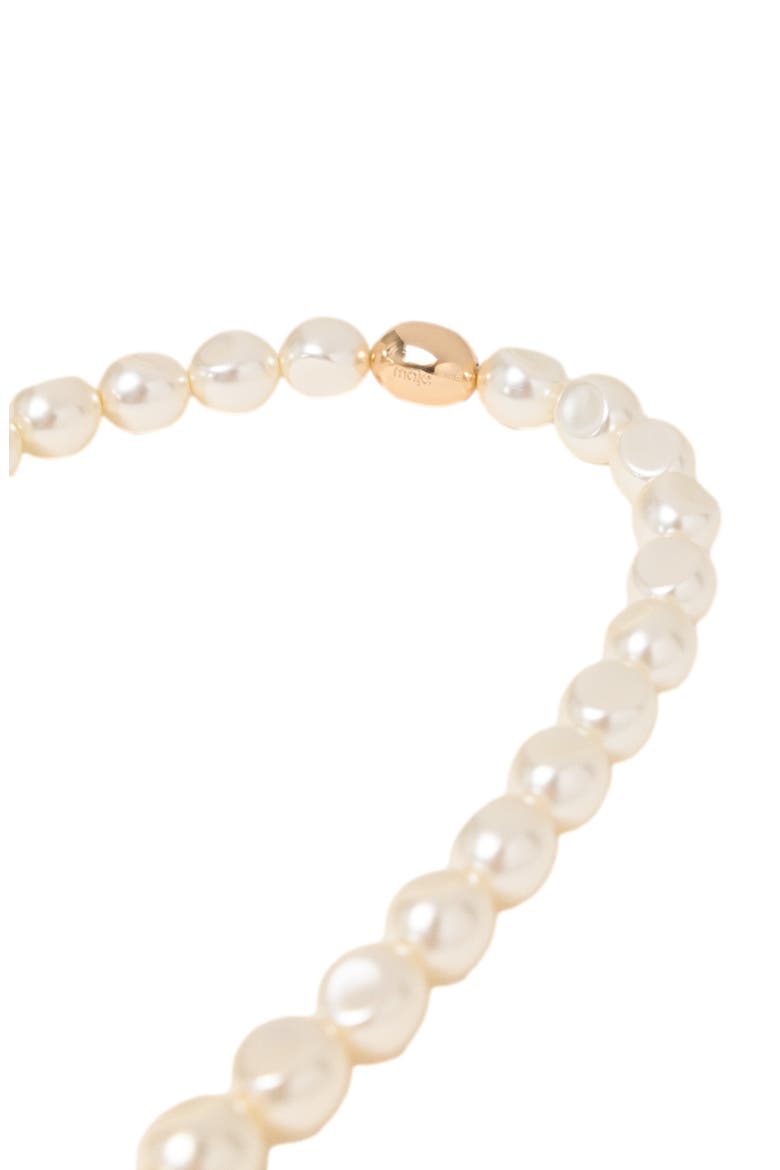 Pearl choker necklace, Alternate, color, Gold