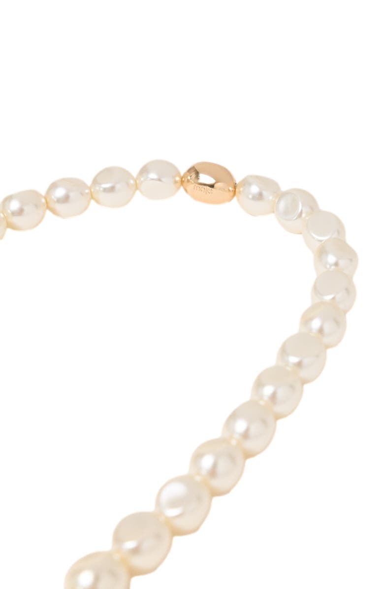 maje Pearl choker necklace, Alternate, color, Gold
