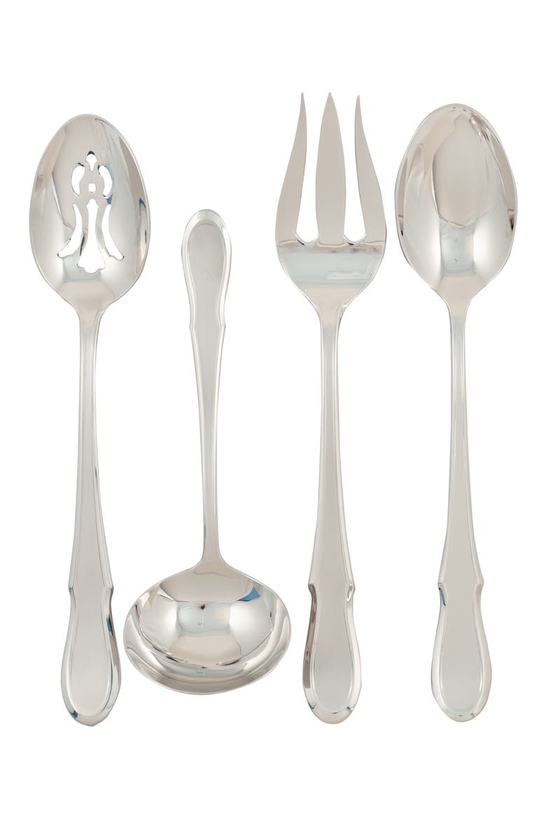 Flatware Celine Platinum 44-Piece Flatware Set, Alternate, color, SILVER