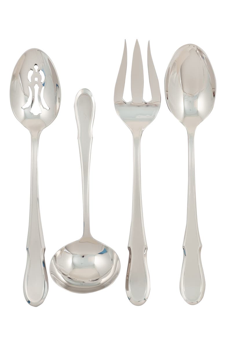 Ginkgo Flatware Celine Platinum 44-Piece Flatware Set, Alternate, color, 