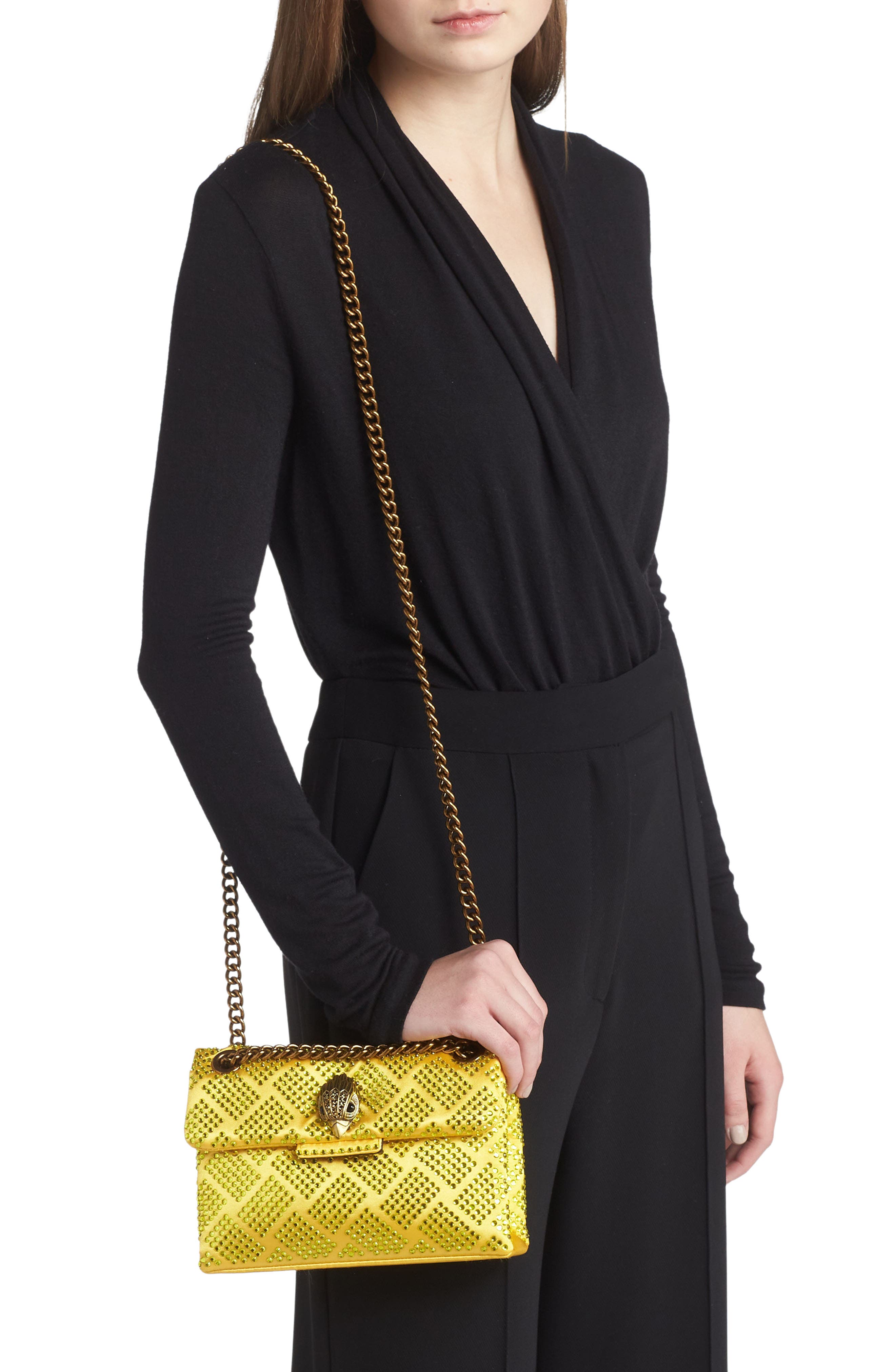 Kurt Geiger London Mini Kensington Embellished Crossbody Bag, Alternate, color, 