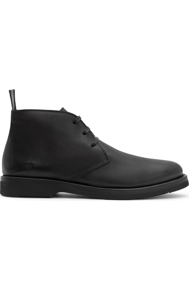 John Varvatos Varick Leather Chukka Boot, Alternate, color, Black/ Black