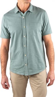 Tailor Vintage Slub Jersey Button-Up Shirt