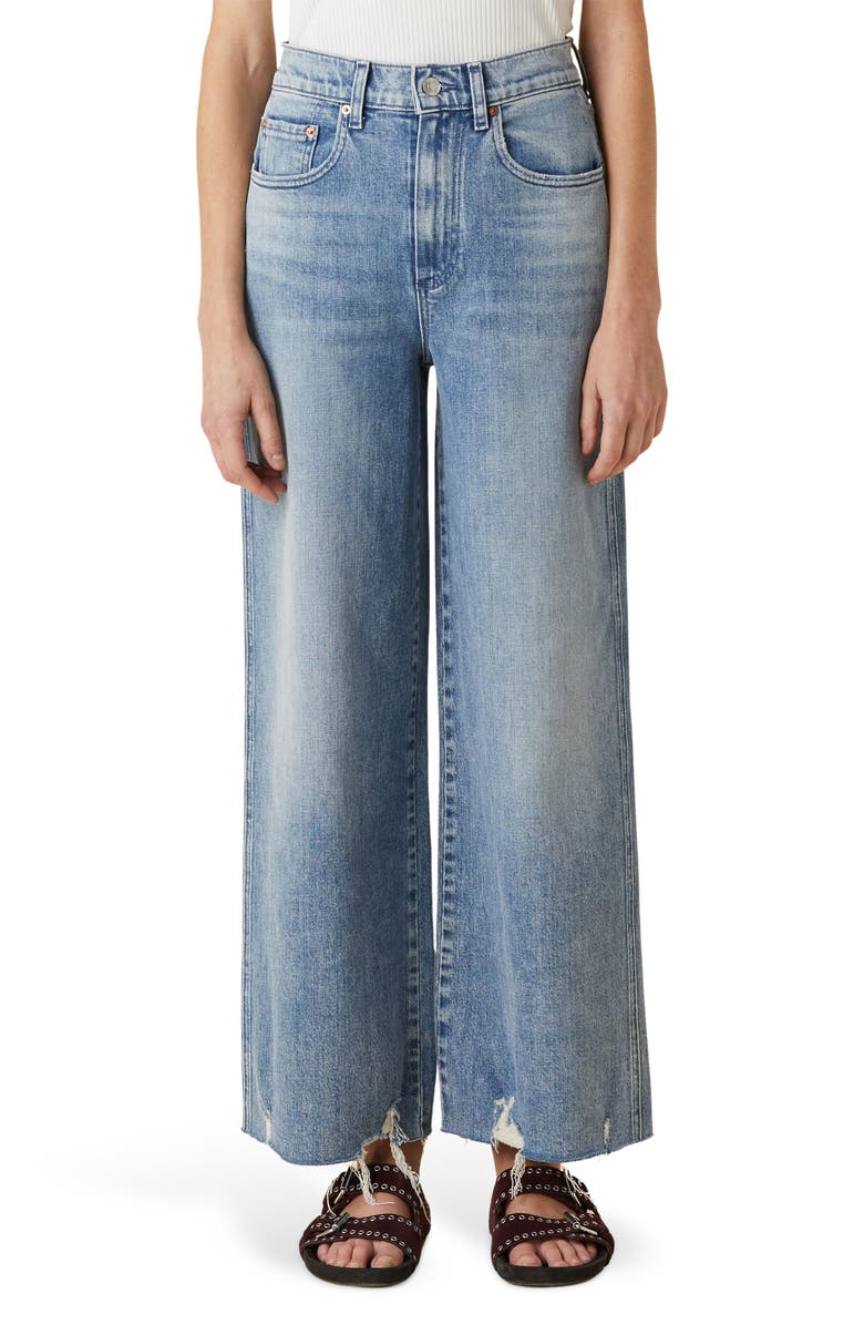 LE JEAN Juliette High Waist Ankle Wide Leg Jeans, Main, color, 