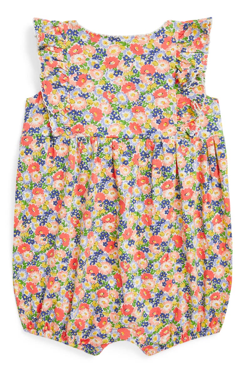 Ralph Lauren Floral Cotton Bubble Romper, Main, color, 