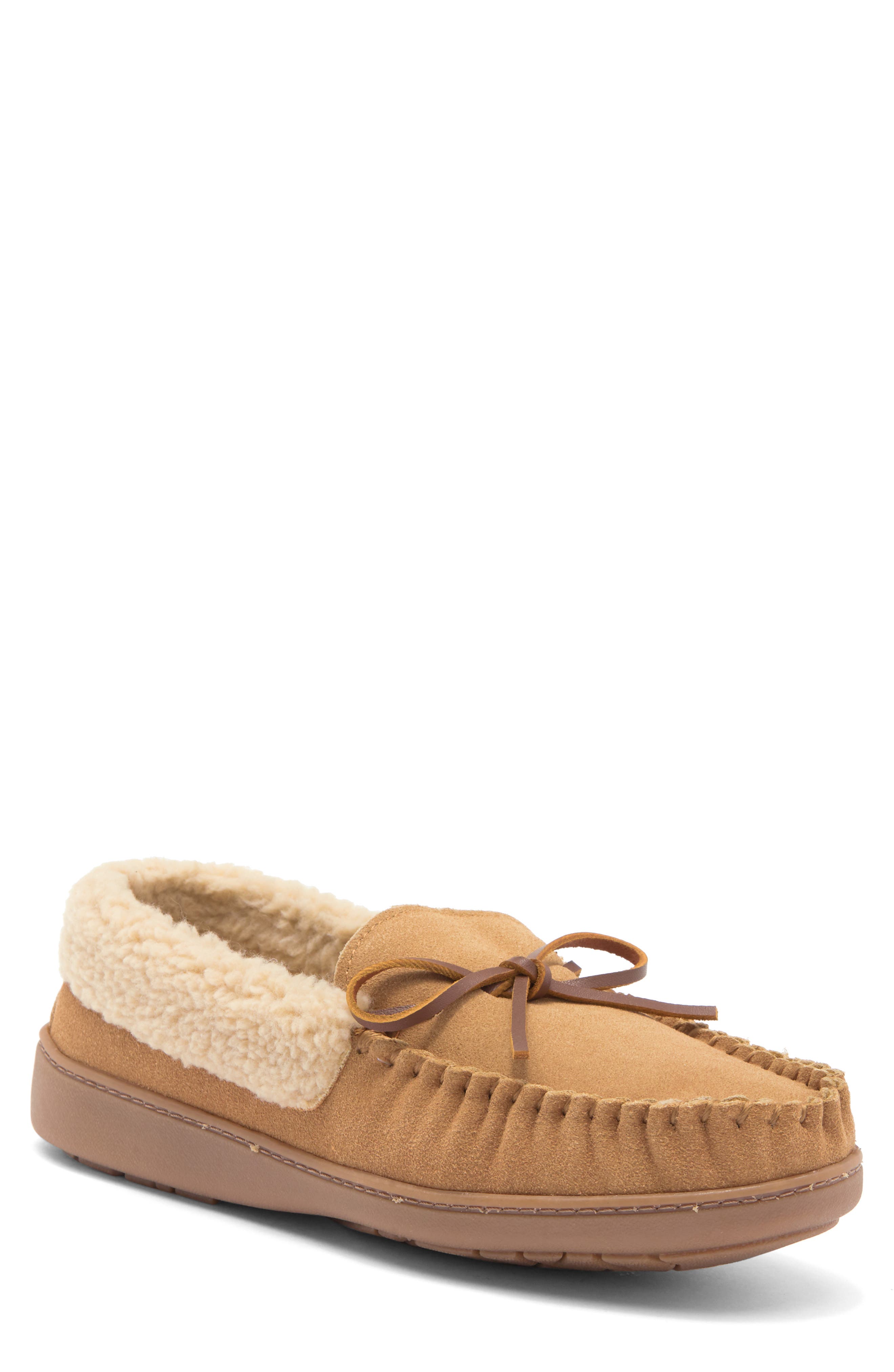 Minnetonka Corey Trapper Faux Fur Lined Slipper, Main, color, 