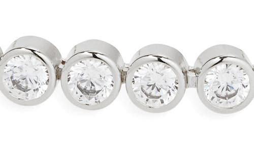 Nordstrom Cubic Zirconia Bezel Tennis Bracelet In White
