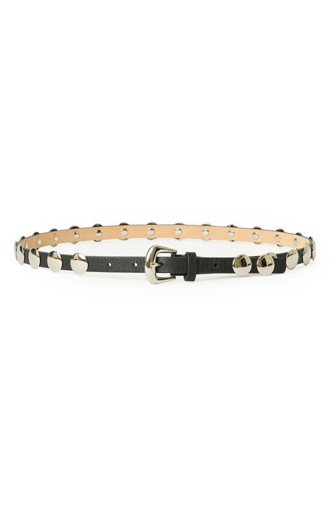 Ames Studded Leather Belt