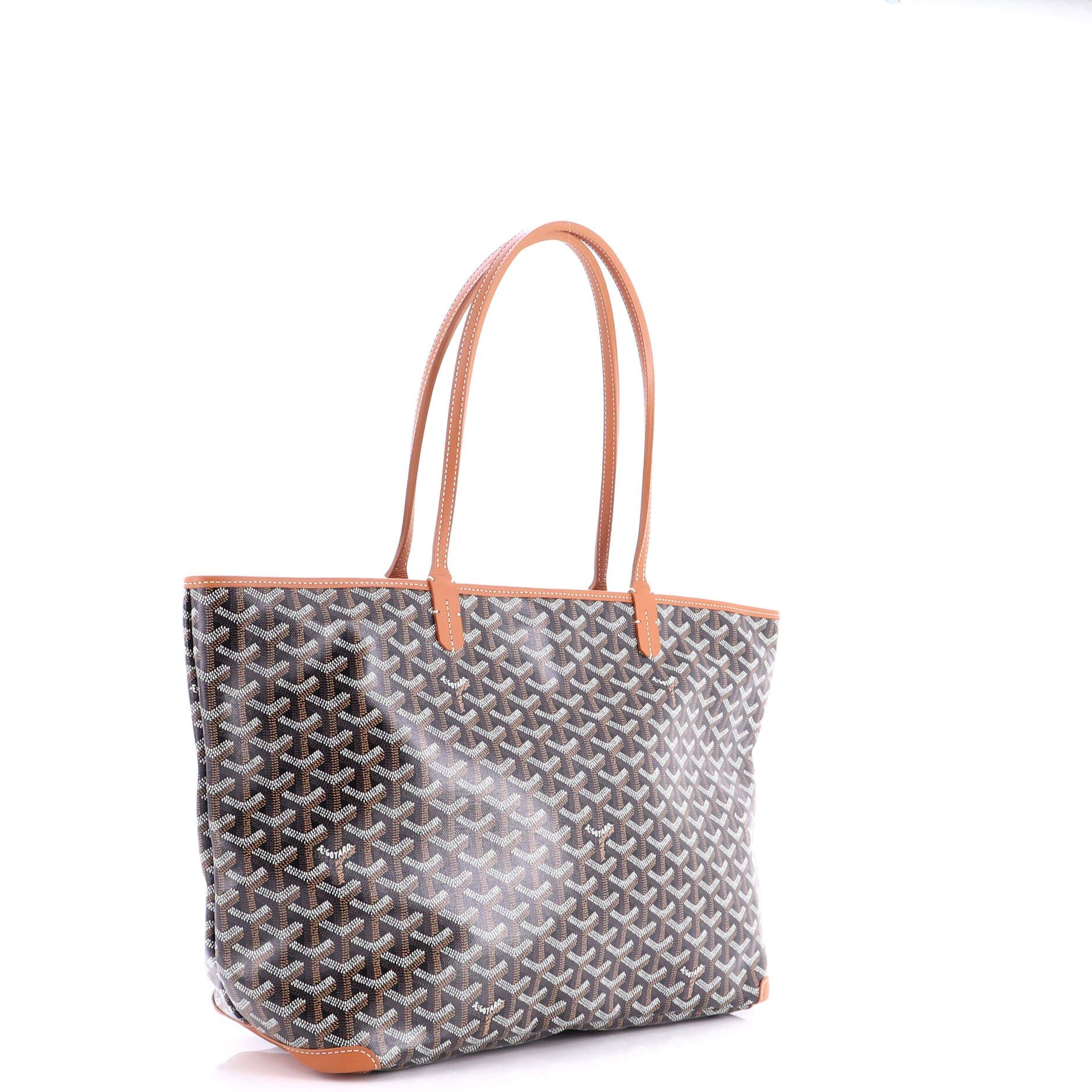 Pre-Owned Goyard Artois Tote Coated Canvas MM, Alternate, color, Brown