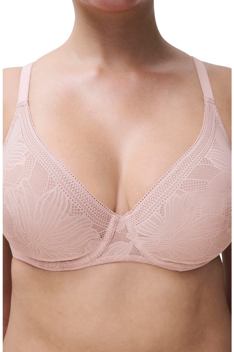 Osmose Plunge Unlined Underwire Bra, Alternate, color, VINTAGE ROSE