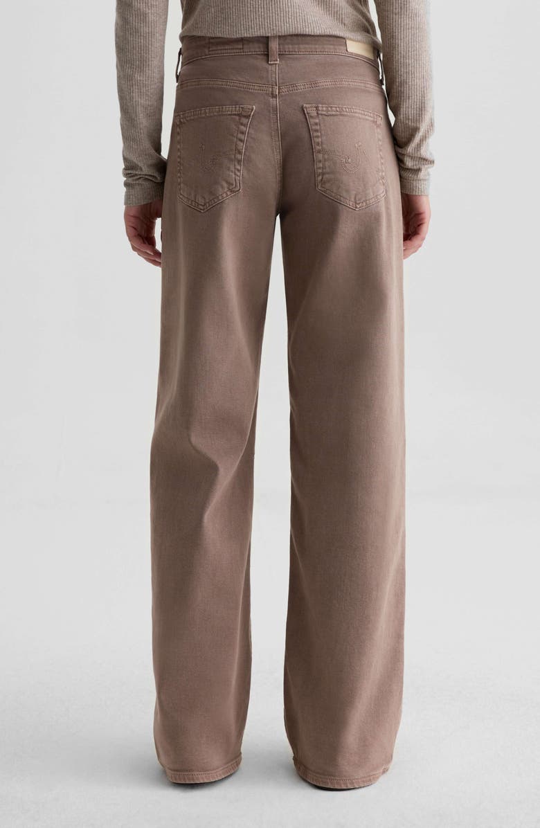 AG Adria Low Rise Relaxed Wide Leg Jeans, Alternate, color, Sulfur Taupe Grey