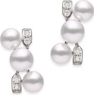 Mikimoto Cluster Cultured Pearl Earrings