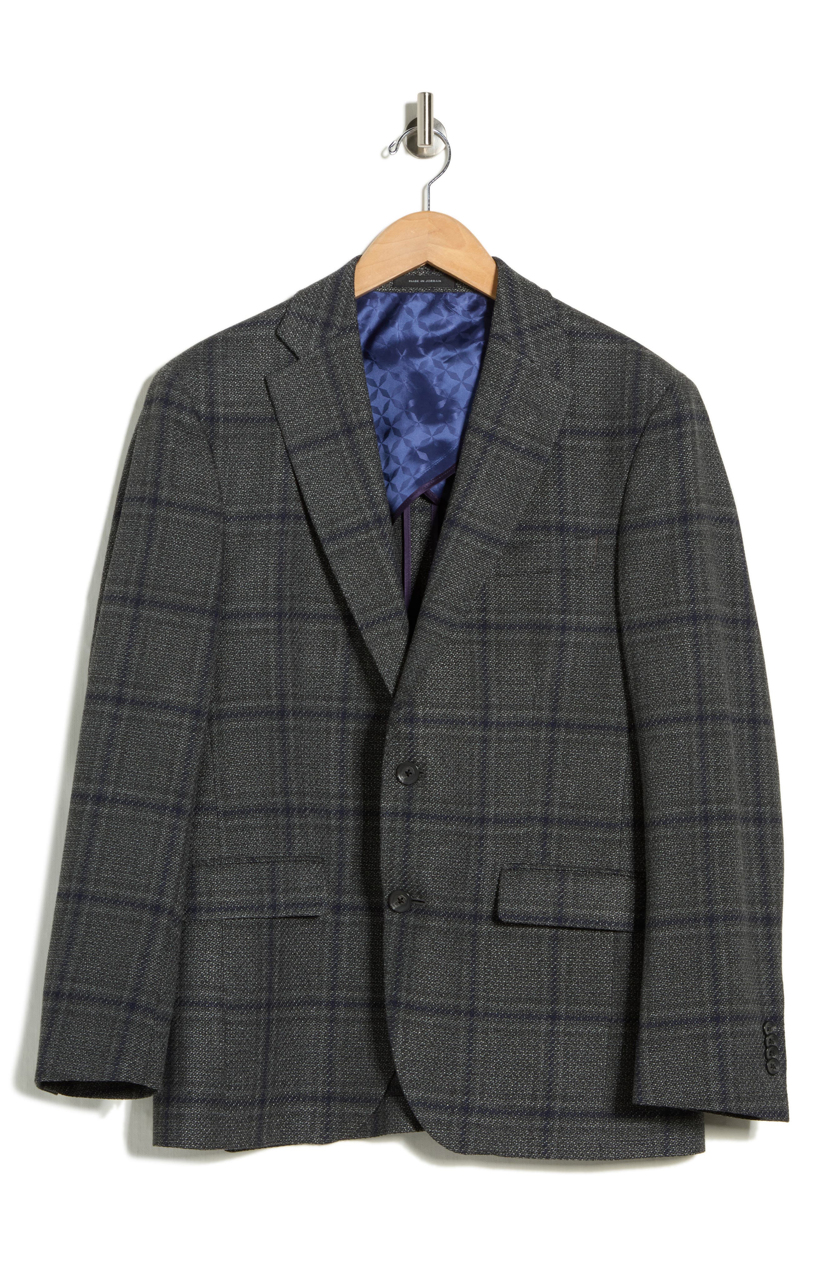 Jack Victor Elex Plaid Wool Blend Sport Coat