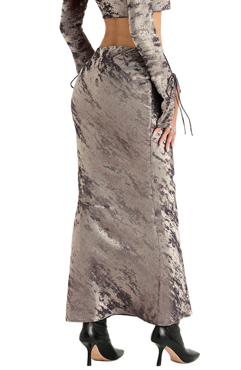 HOUSE OF CB Clara Bias Cut Satin Skirt, Alternate, color, Bronze