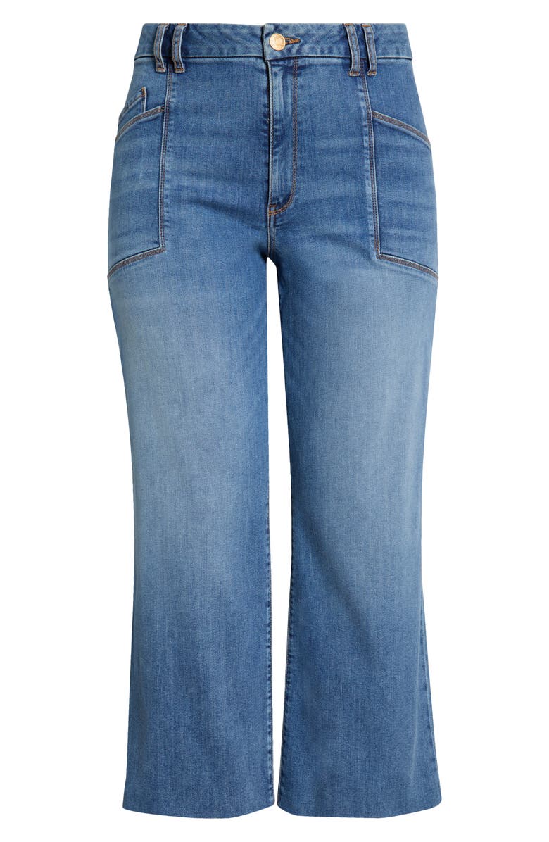 KUT from the Kloth Meg Raw Hem High Waist Ankle Wide Leg Jeans, Alternate, color, Earn