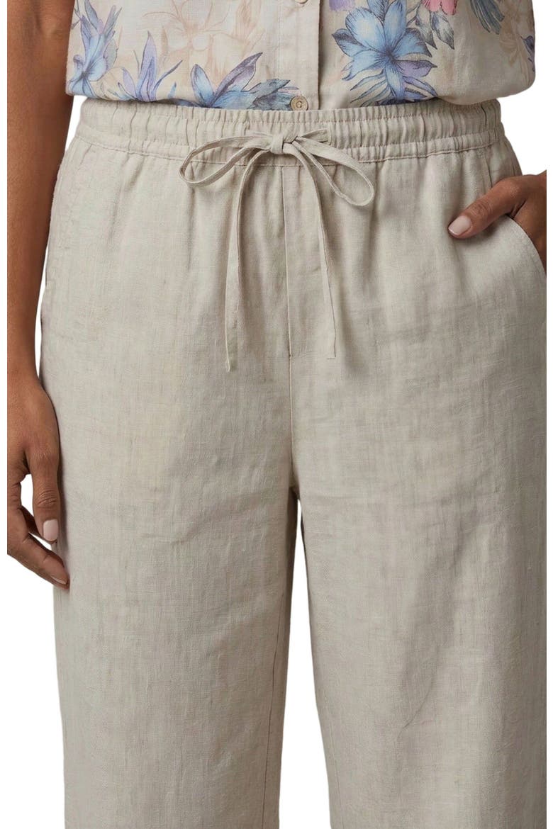 Womens Wide-leg Linen Pant, Alternate, color, NATURAL