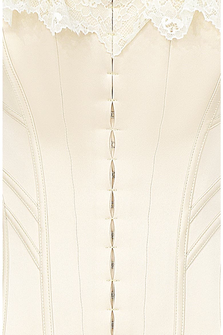 Idella Strapless Corset Top, Alternate, color, ECRU
