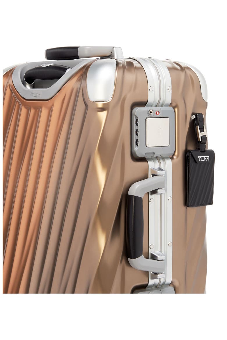 21-Inch 19 Degree International Expandable Spinner Carry-On Bag, Alternate, color, TRUFFLE/ SAFFRON