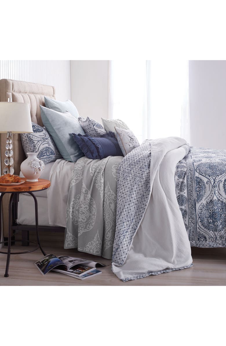 Peri Home Matelassé Medallion Bedding Collection, Alternate, color, 