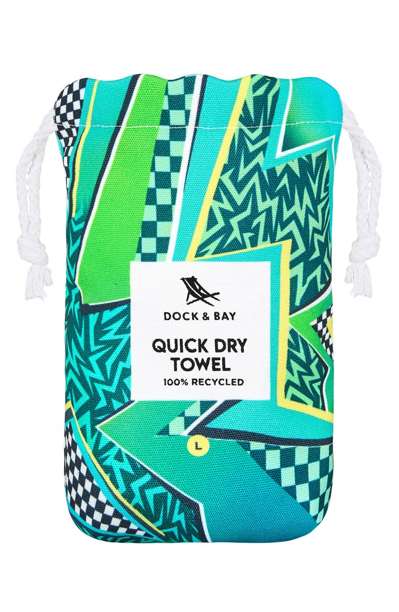 DOCK AND BAY Kids' Towel, Alternate, color, Tide Skater