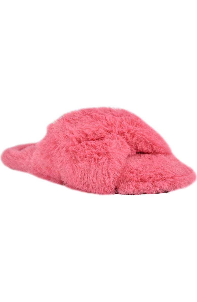 Nine West Cozy Faux Fur Slipper, Main, color,