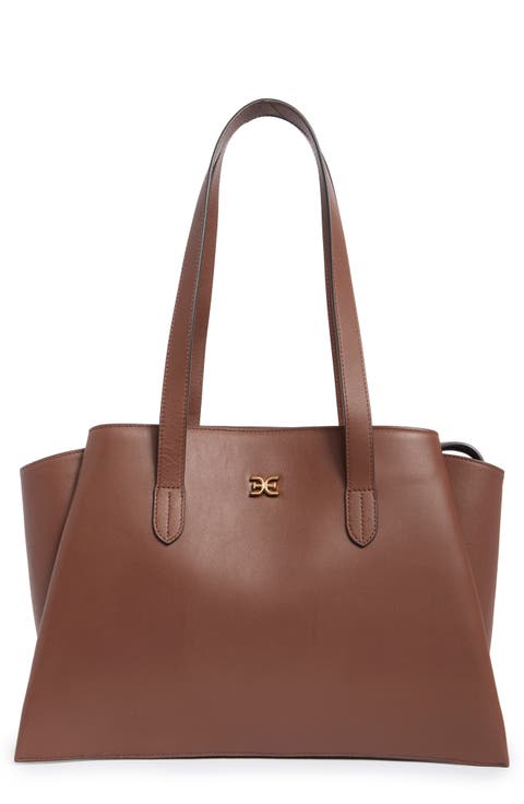 Kara Leather Tote Bag