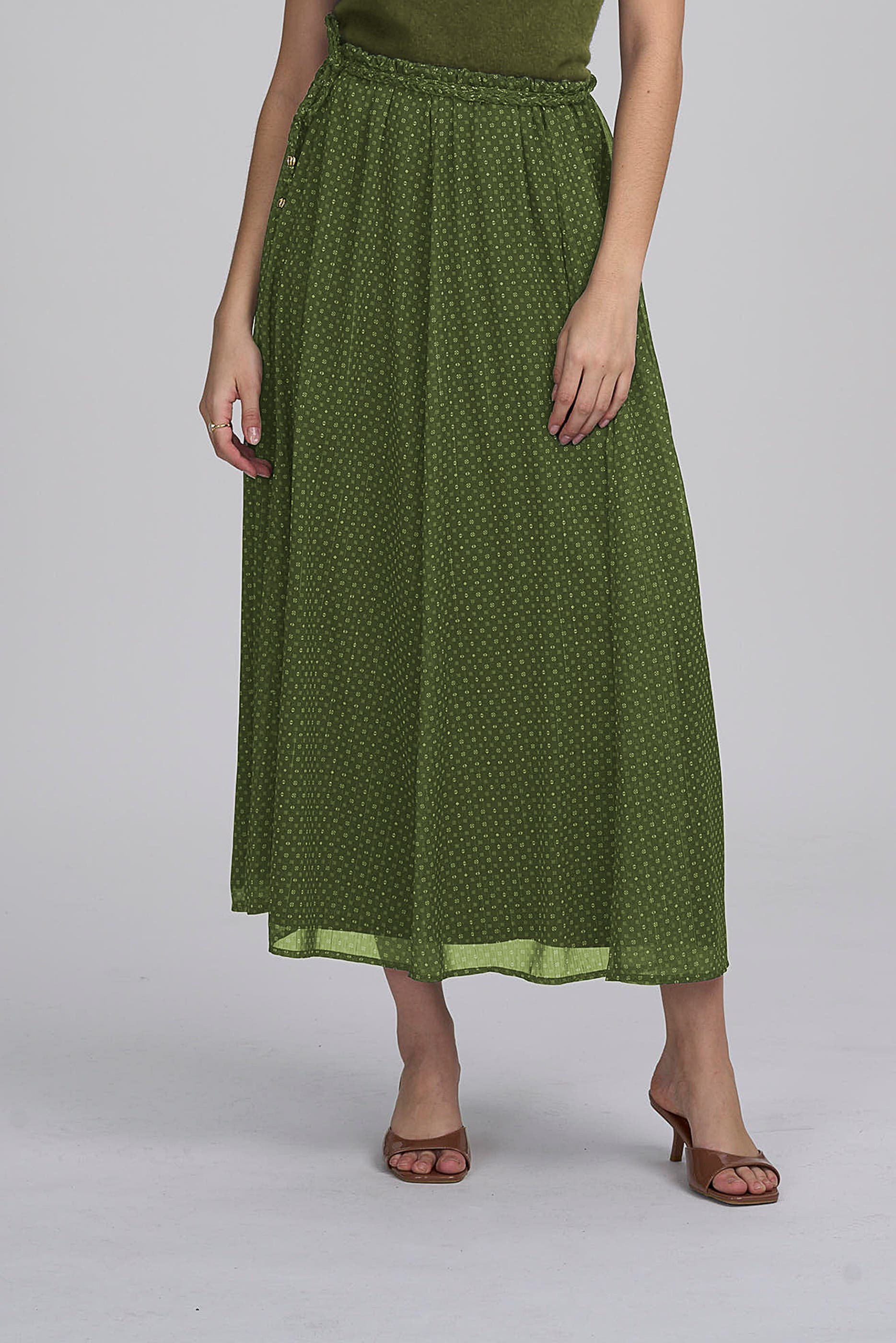 Printed Chiffon Skirt