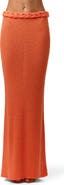 Naked Wardrobe Braided Waist Maxi Sweater Skirt