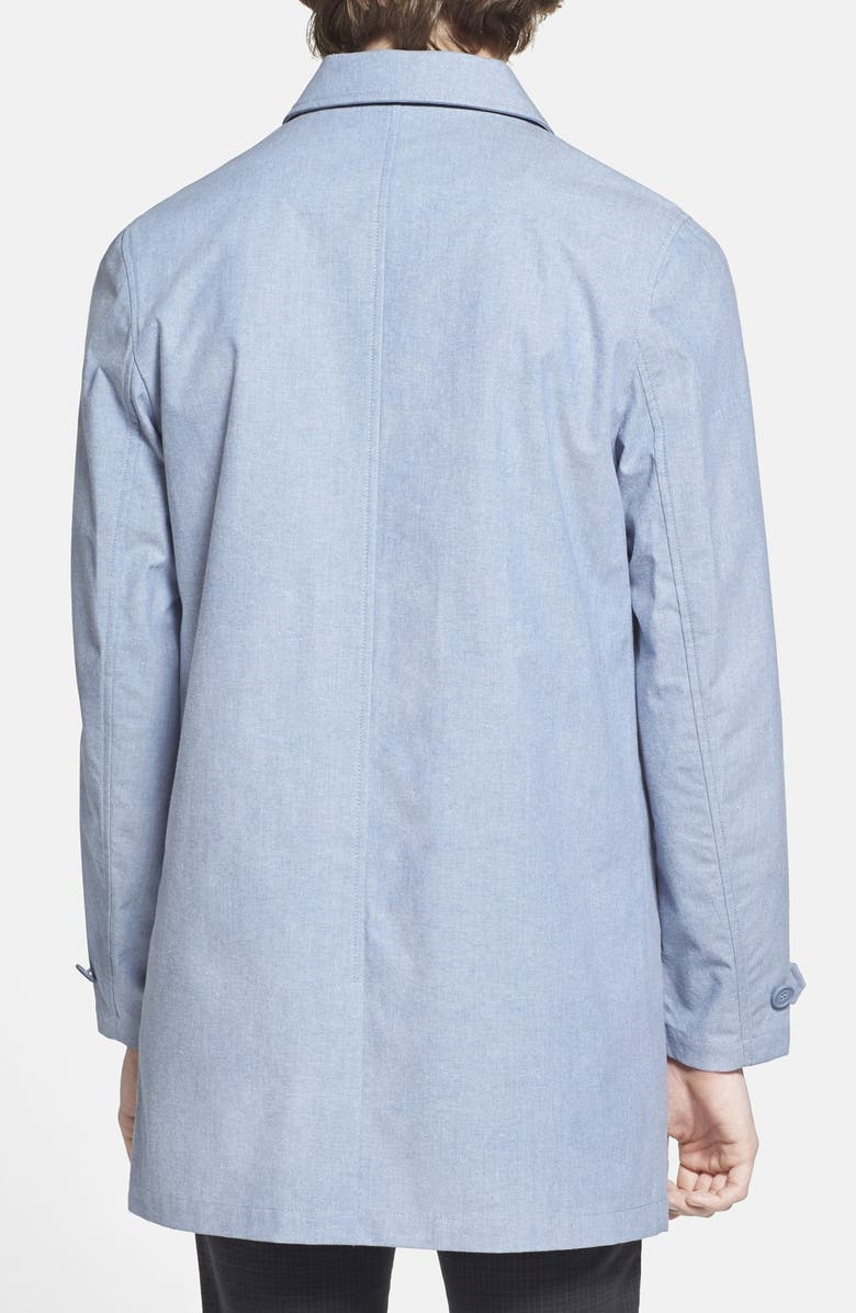 Topman Single Breasted Mac Coat, Alternate, color,