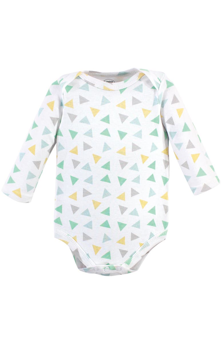 Luvable Friends Inclusive Long-Sleeve Cotton All-in-One Apparel, Alternate, color, Unisex Basic Elephant