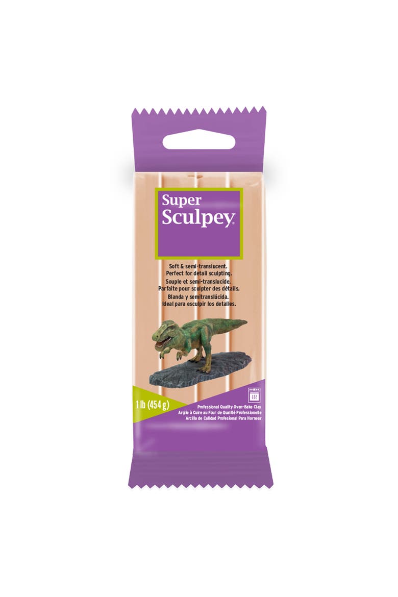 Super Sculpey Polymer Clay Beige 1 lb Pack, Main, color, Multicolored