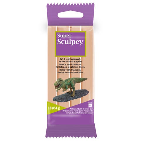 Super Sculpey Polymer Clay Beige 1 lb Pack