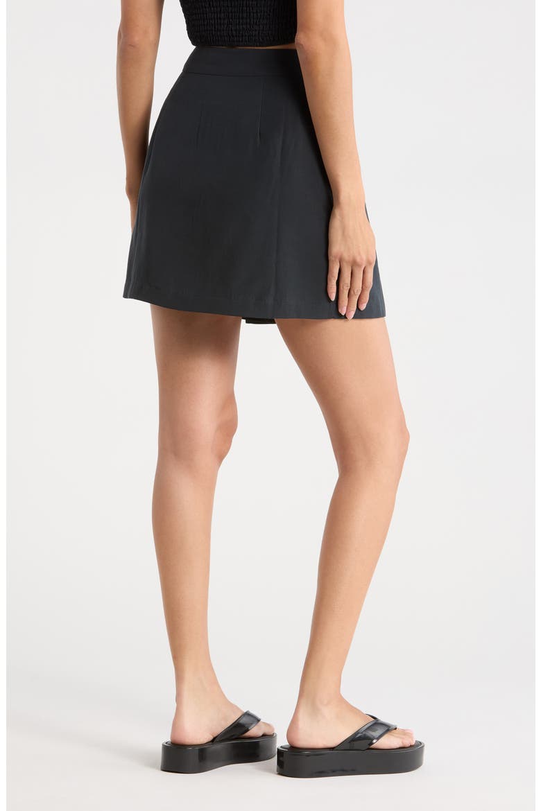 Cover-Up Miniskirt, Alternate, color, BLACK