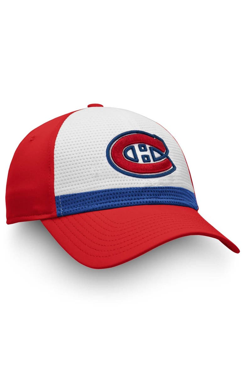 FANATICS Men's Fanatics Branded White/Red Montreal Canadiens Breakaway Current Jersey Flex Hat, Alternate, color, White