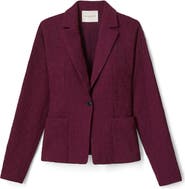 Lafayette 148 New York Matelassé Jacquard Pintuck Back Jacket