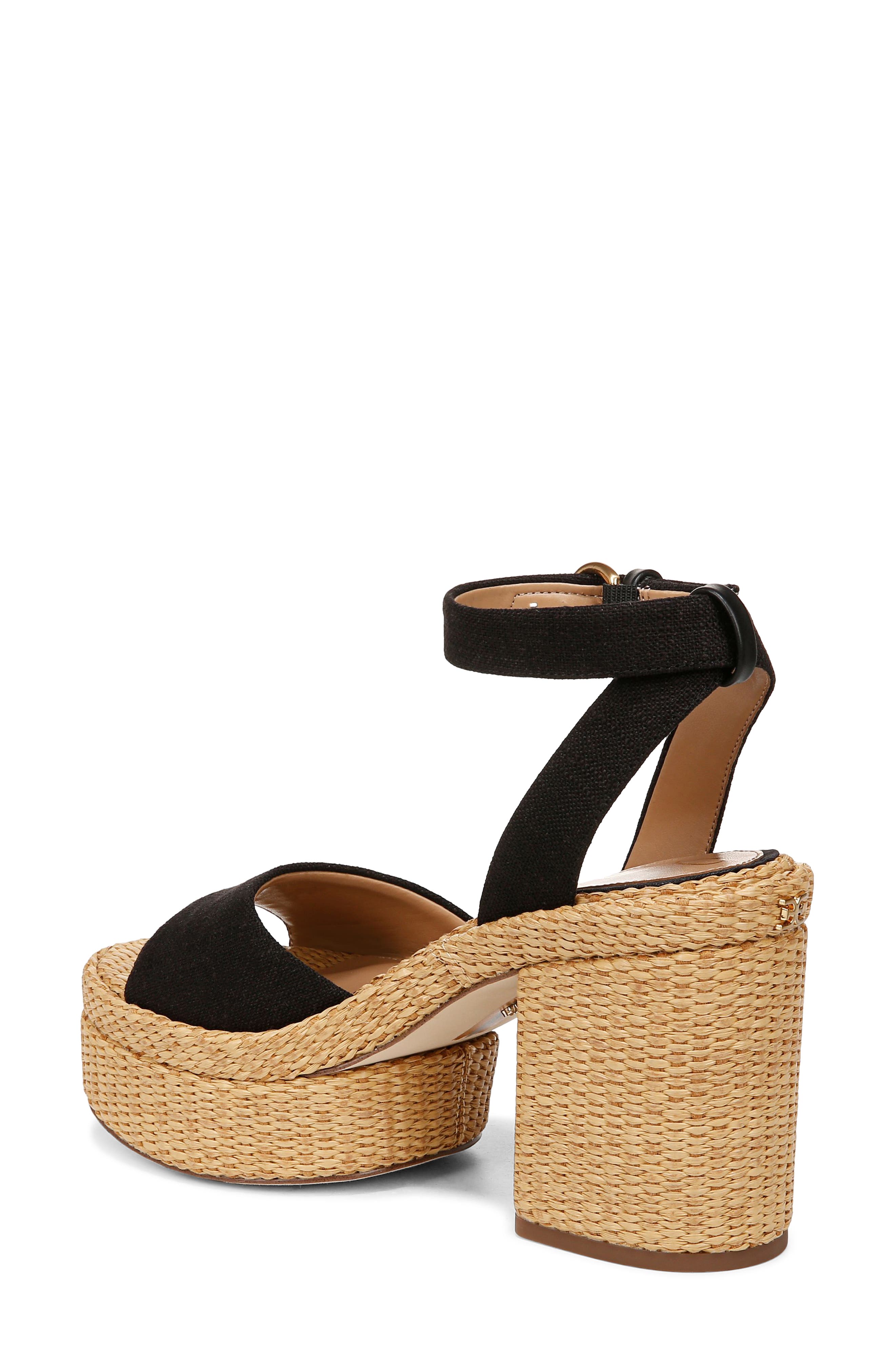 Sam Edelman Immie Ankle Strap Platform Wedge Sandal, Alternate, color, 