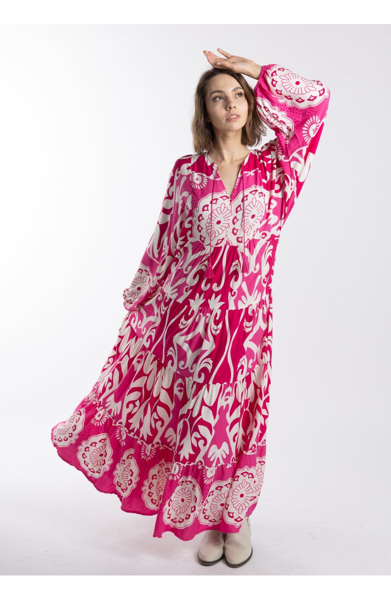 Le Fafo Eva Dress, Main, color, Pink Printed