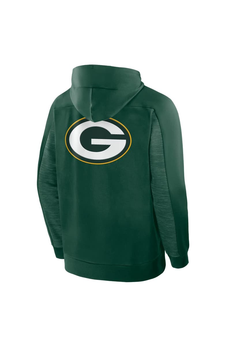 FANATICS Men's Fanatics Green Green Bay Packers Checkdown Pass Full-Zip Hoodie, Alternate, color,