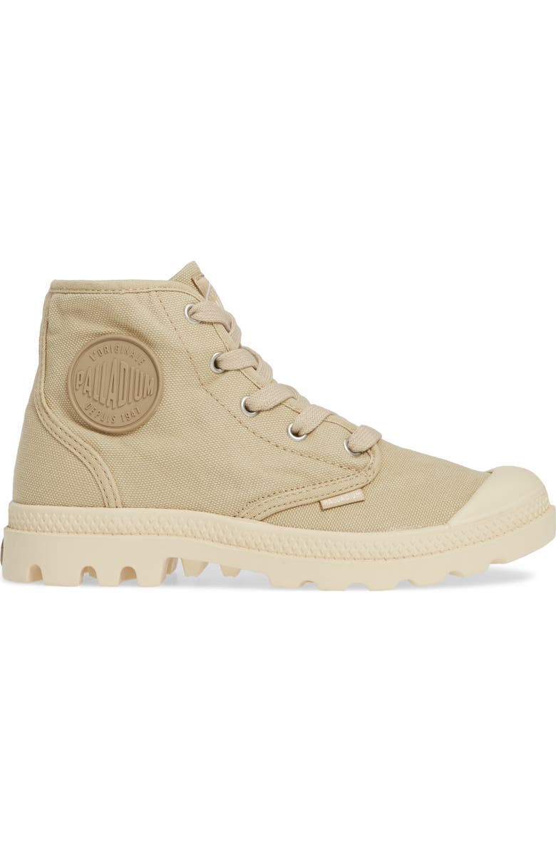 Palladium Pampa Hi Bootie, Alternate, color, Sahara/Ecru